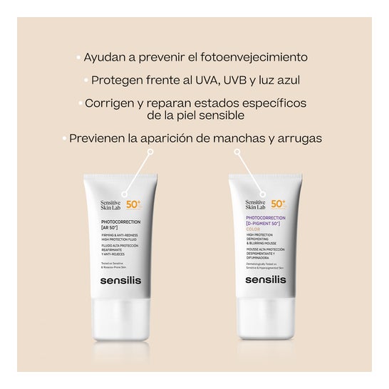 Sensilis Photocorrection [AR 50+] Fluide Raffermissant et Anti-Rougeurs SPF50+ 40ml