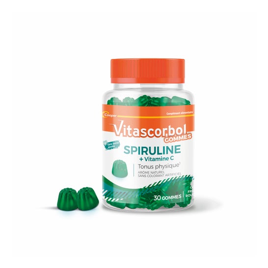 Vitascorbol Spiruline + Vitamine C 30 Gommes