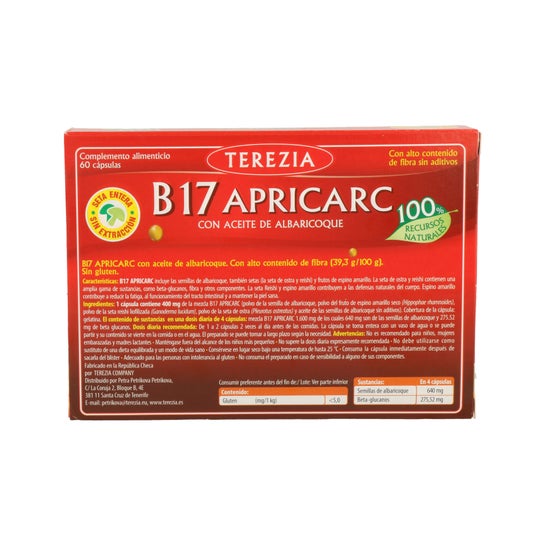 Terezia B17 Apricarc Huile Noyau Abricot 60caps