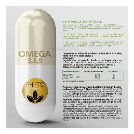 Phytofarma Omega 3,6,9 720mg 360 Capsules