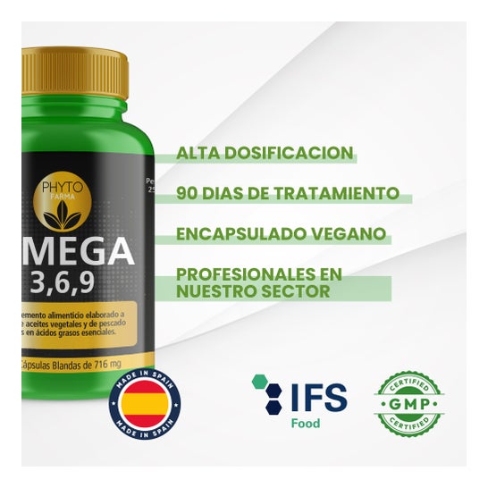 Phytofarma Omega 3,6,9 720mg 360 Capsules