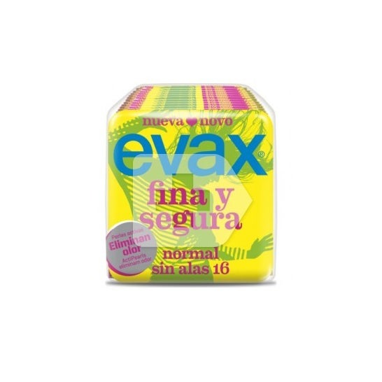 Evax Serviettes Fine et Sûre Sans Ailettes 16 unités