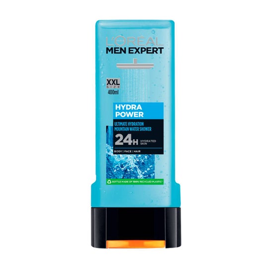 L'Oréal Men Expert Hydra Power Gel de Banho Corpo Cabelo 400ml