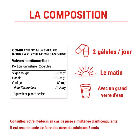 Laboratoires Enova Formule Circulation 60 Gélules