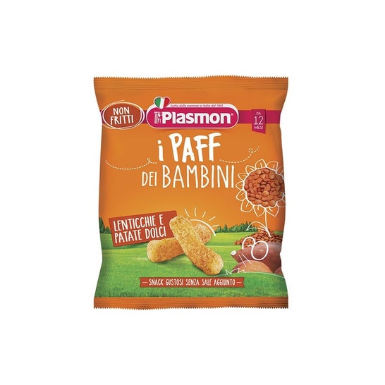 Plasmon Paff Snack Lentilles Patate Douce 15g
