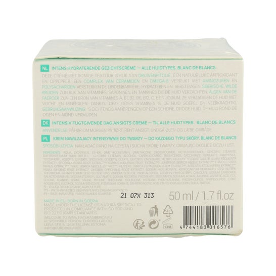 Natura Siberica Crème de jour hydratante intensive blanc de blancs 50 ml
