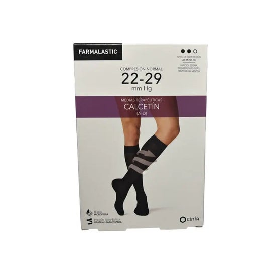 Farmalastic Chaussette (A-D) Compression Normale Noir TL Farmalastic Chaussette (A-D) Compression Normale Noir TL