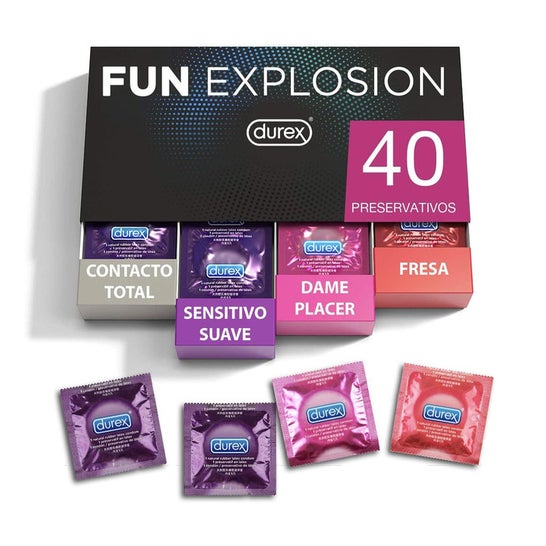 Durex Preservativos Fun Explosion Mixtos 40uds