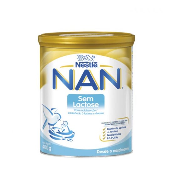 NAN Leite Sem Lactose Pó 400g NAN Leite Sem Lactose Pó 400g