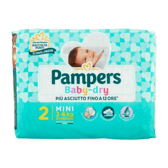 Pampers Baby Dry Couches Taille 2 Mini 31uts