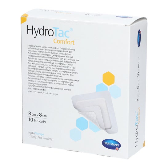 Hydrotac Comfort Pansements Adhésif 8cmx8cm 10uts