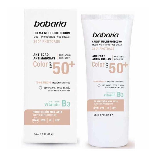 Babaria Multiprotection Anti-Aging Color Cream SPF50+ 50ml