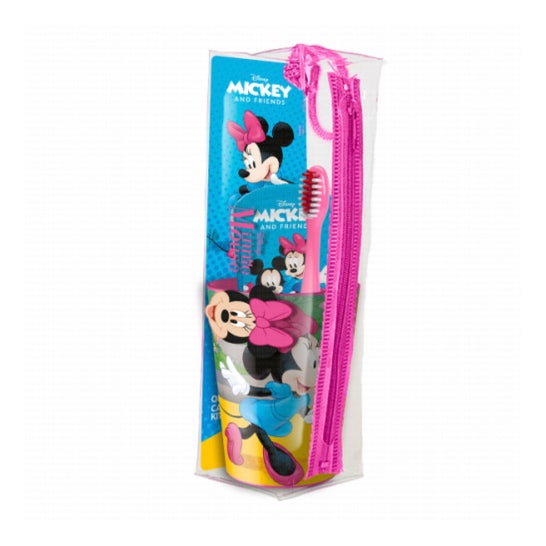 Disney Kit Minnie Brosse À Dents + Dentifrice + Gobelet