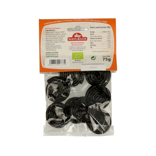 Natursoy Réglisse Spirale 75 g Bio