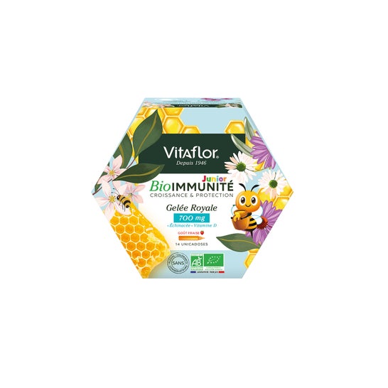 Vitaflor BioImmunité Junior Gelée Royale 700 mg 14 Unicadoses