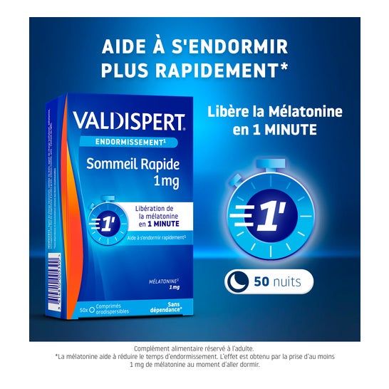 Valdispert Sommeil Rapide 1mg 50 Comprimés