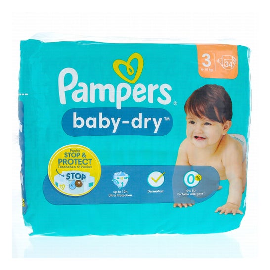 PAMPERS Premium protection Couches taille 3 (6-10kg) 104 couches pas cher 