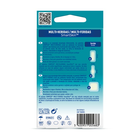 Compeed Plaies Pansements Hydrocolloïdes Imperméables Assortiment 10 unités