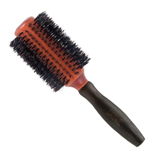 Brosse circulaire Eurostil Poignée mixte en sanglier et caoutchouc 38mm
