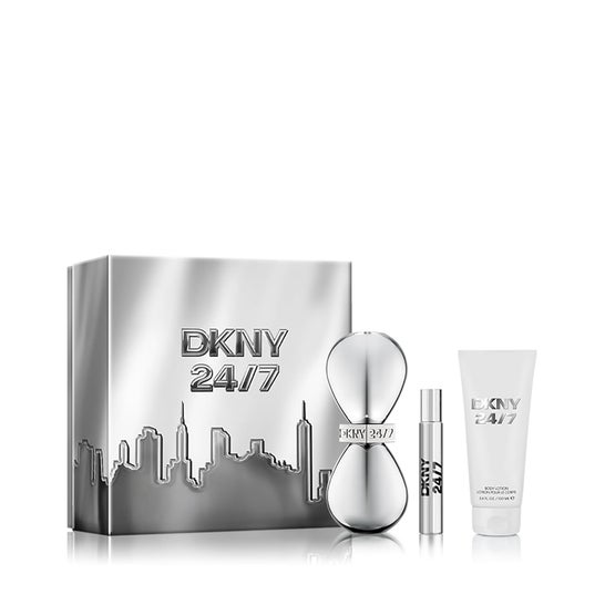 DKNY 24/7 Coffret Eau de Parfum 100 ml + Lait Corps 100 ml + Eau de Parfum 15 ml