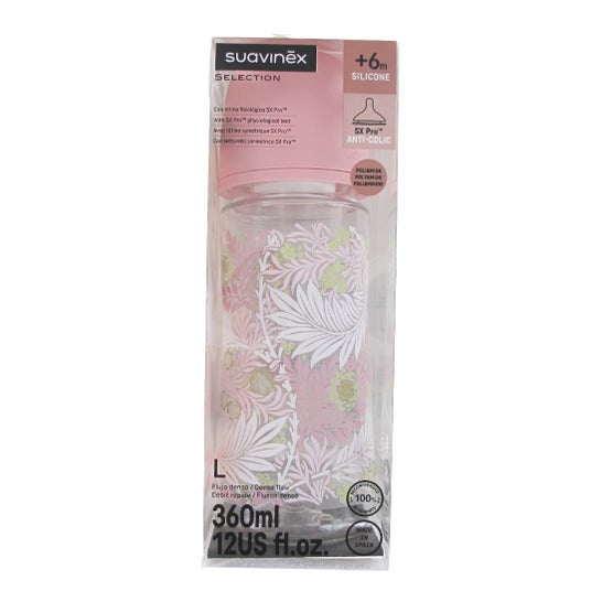 Suavinex Selection Biberon Poetry Polyamide SX Pro Débit L 360 ml