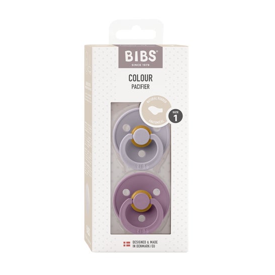 Bibs Colour Collection Sucettes +18 Mois Taille 3 Sage Ivory 2 Pièces