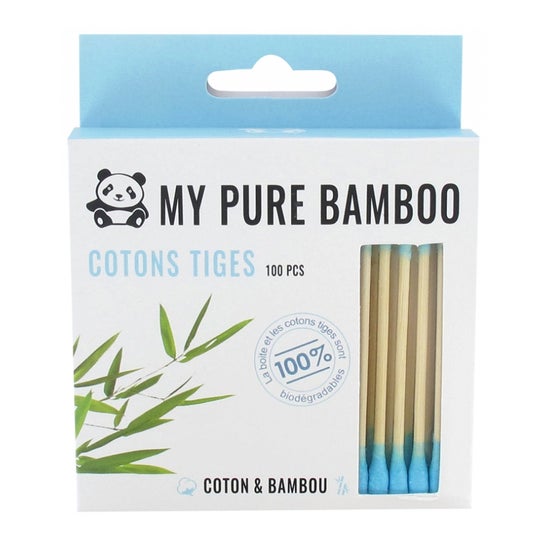 Denti Smile My Pure Bamboo Coton Tige Bleu 100uts