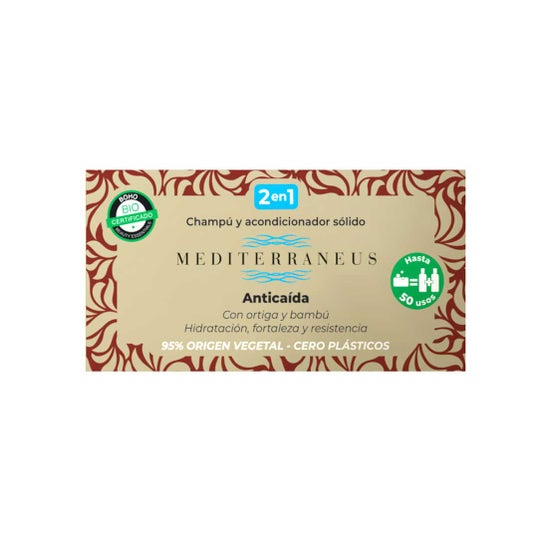 Mediterraneus Shampooing et après-shampooing solides antichute 55 g