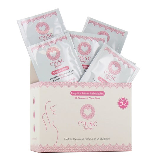 Musc Intime Lingettes Individuelles Musc Blanc 30uts