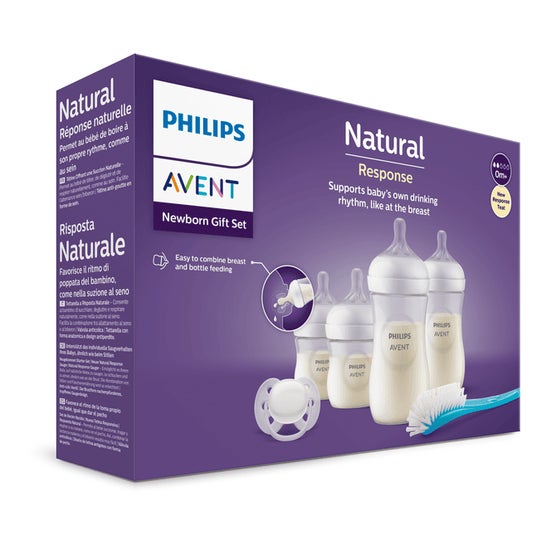 Philips AVENT Biberon Natural 125 ml transparent (x2) + tétine