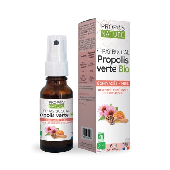 Propos'Nature Spray Buccal Propolis Miel Echinacée Bio 20 ml