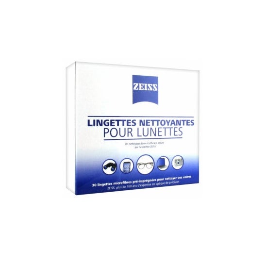 Zeiss Lingettes Nettoyantes Pour Lunettes 30 Unités