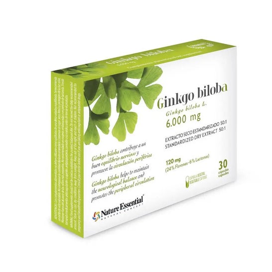 Nature Essential Ginkgo Biloba 30 Gélules Nature Essential Ginkgo Biloba 30 Gélules