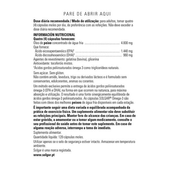 Solgar Omega3 120 gélules