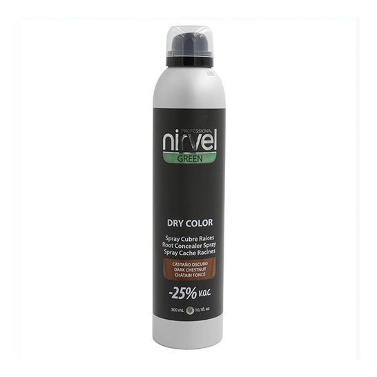 Nirvel Green Dry Color Spray Chatain Foncé 300ml