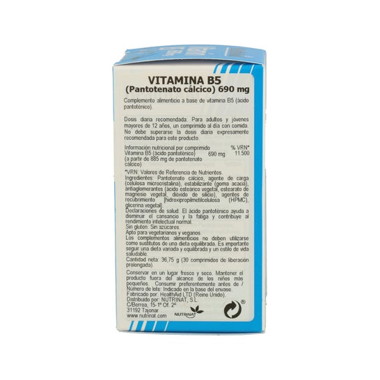 Aide à la santé Vitamine B5 690mg