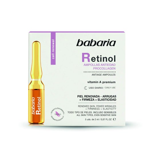 Ampoules de traitement anti-âge au rétinol Babaria 5 unités