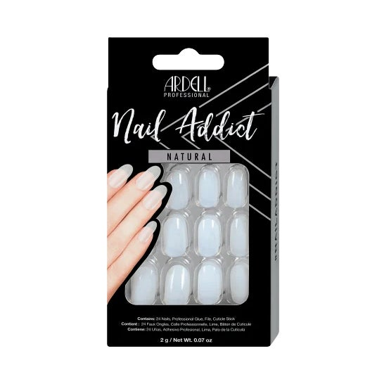 Ardell Nail Addict Natural Faux Ongles Oval 24uts