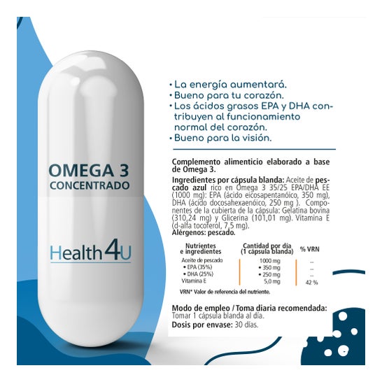 Health 4U Omega3 1418,9mg 30 Capsules Molles