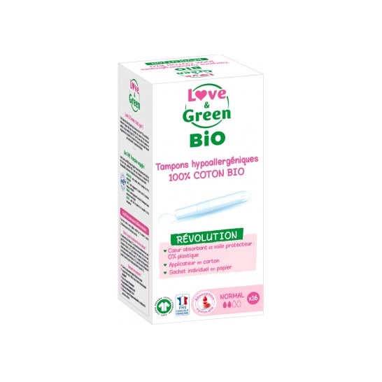 Love & Green Bio Tampons hypoallergéniques 16uts