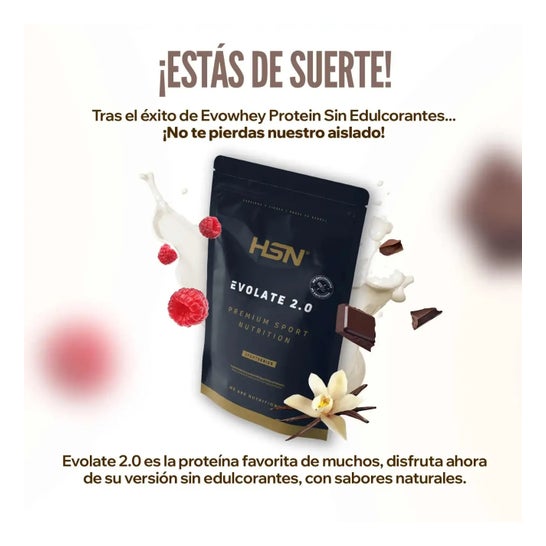 HSN Evolate 2.0 Whey Isolate CFM Sin Edulcorantes Chocolate 500g