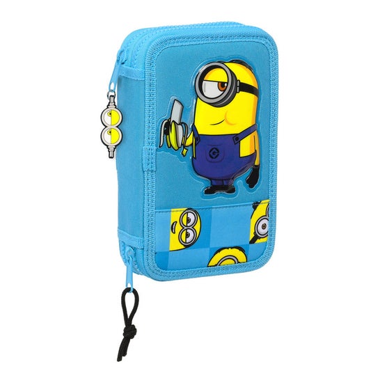 Safta Pack Trousse Minions Double 28uts