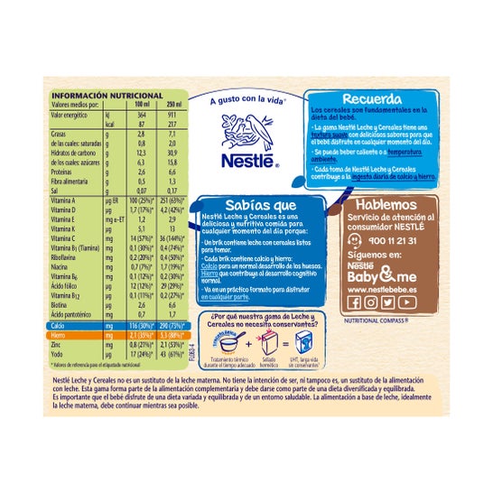 Nestle 8 Cereal Brick Ready to Drink 2x250ml