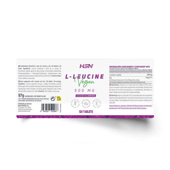 HSN L-Leucina 500mg 120comp