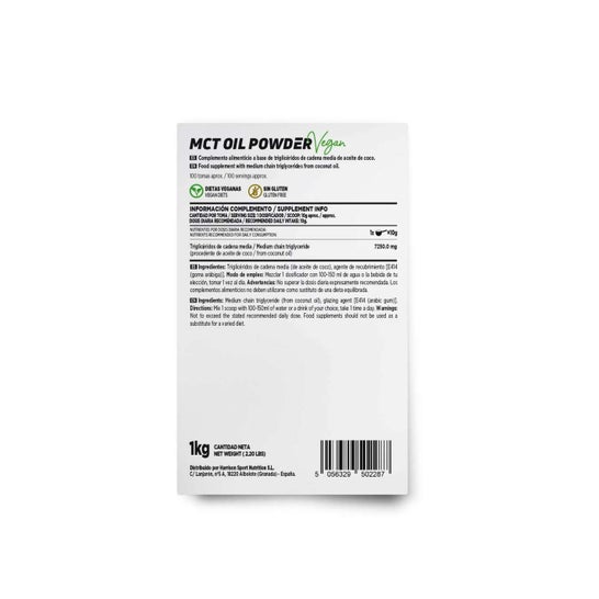 HSN Aceite MCT de Coco en Polvo 1kg