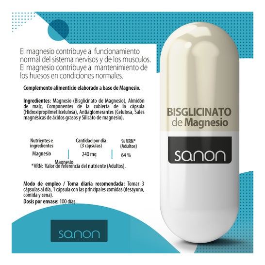 Sanon Magnesio Bisglicinato 300 Capsules