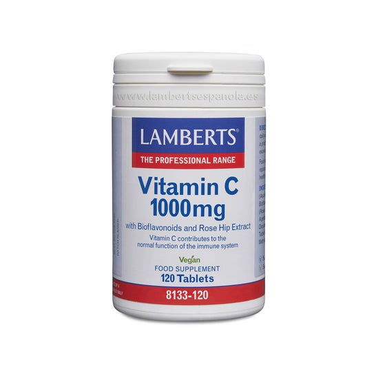 Lamberts Vitamine C 1000mg avec Bioflavonoïdes 120comp