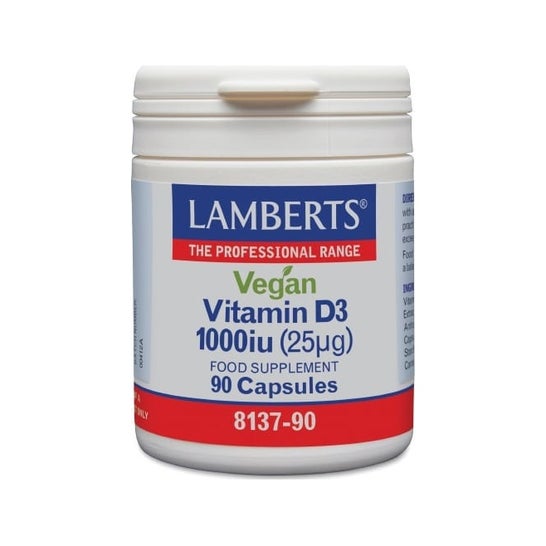 Lamberts Vitamine D3 Vegana 1000 Ui (25 µg) 90 Capsules