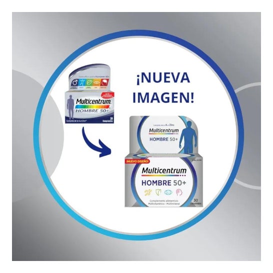 Multicentrum Men 50+ 90 Comprimés Multicentrum Men 50+ 90 Comprimés
