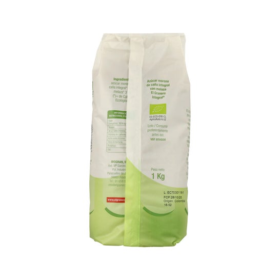 El Granero Integral Sucre de canne complet mélasse de canne Bio 1000g